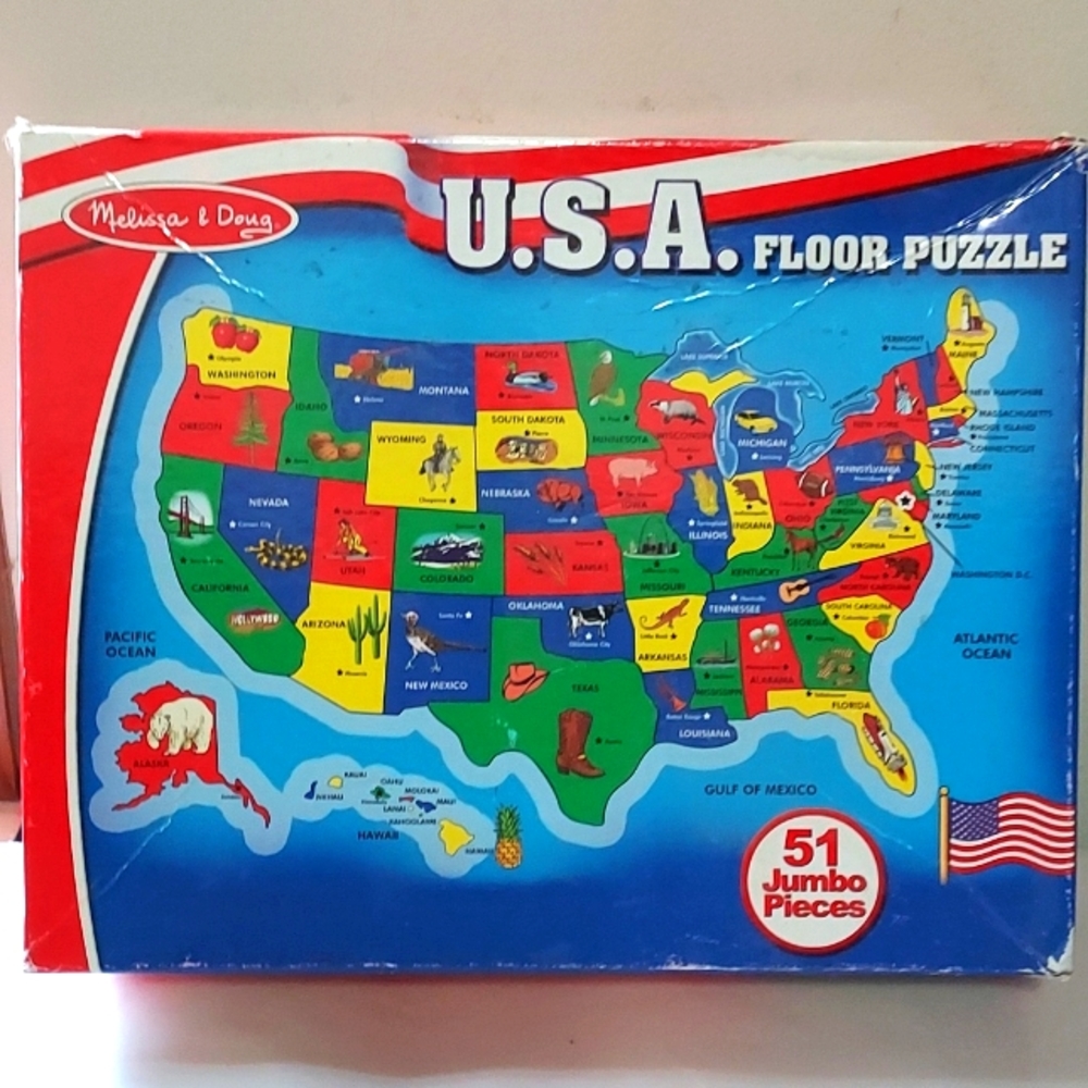 U.S.A. Floor Puzzle Jumbo Extra Large